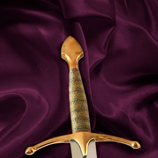 Espada Medieval Empuñadura de Latón